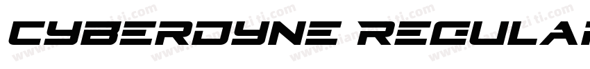 Cyberdyne Regular字体转换